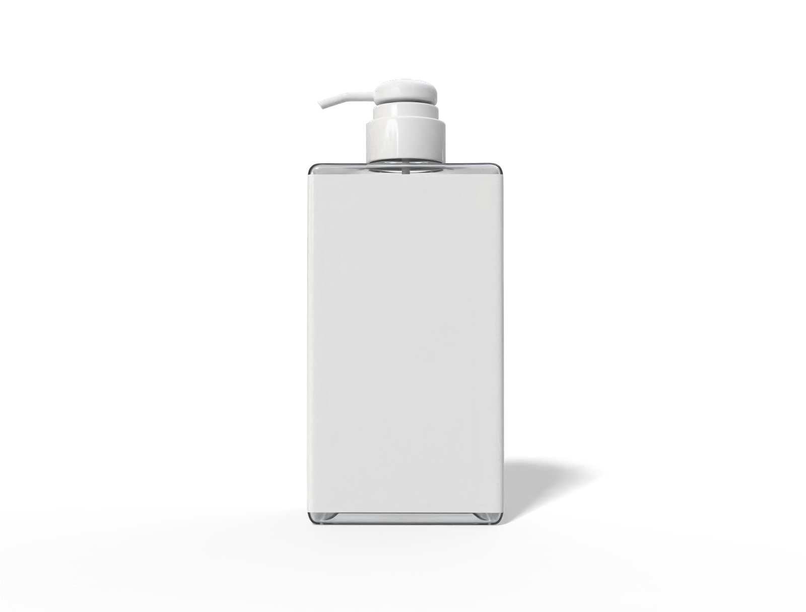 150 ml pump bottle — Glossy plastic