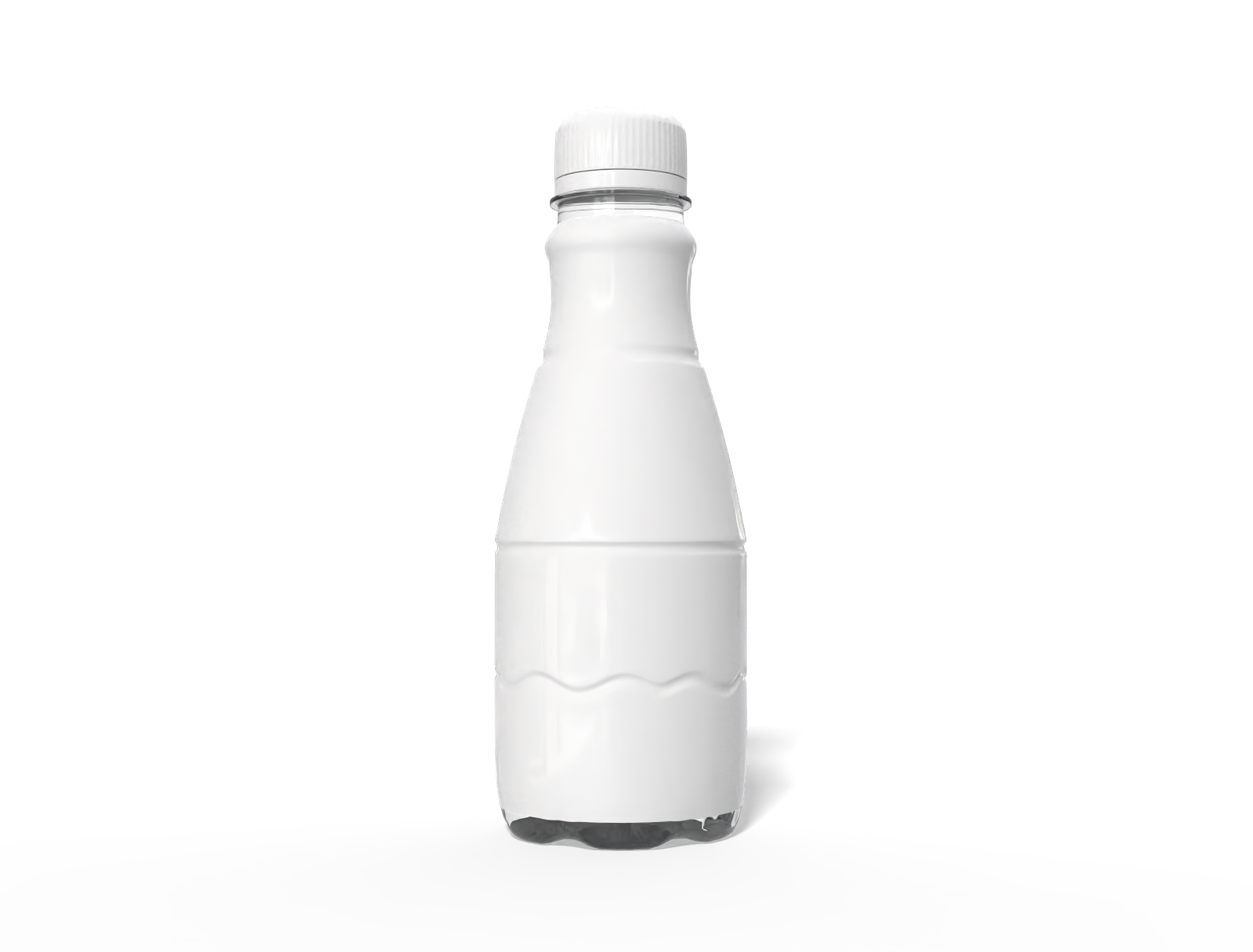 Plastic bottles product label — Glossy plastic