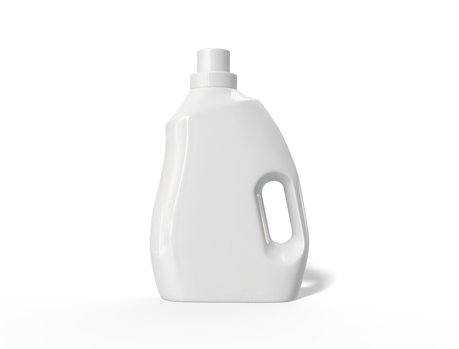2L laundry detergent bottle — Glossy plastic