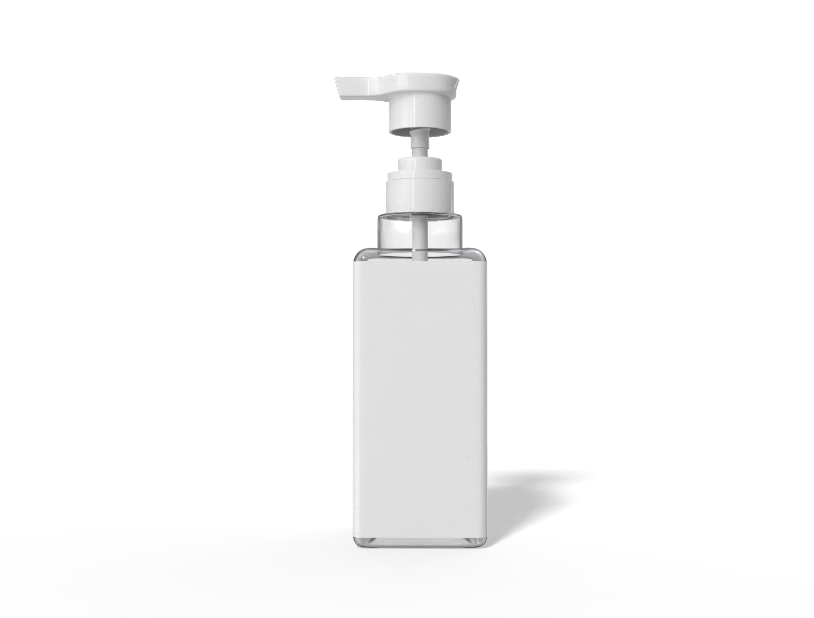 500 ml foam pump bottle — Clear glossy plastic