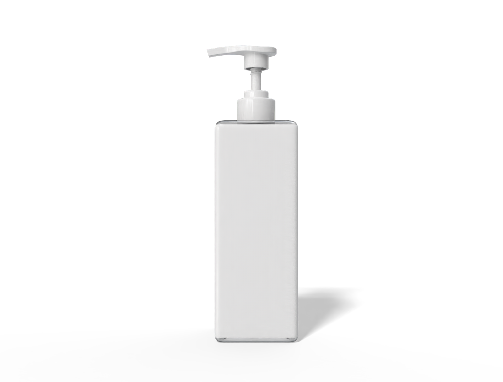 Plastic pump bottle — Glossy plastic