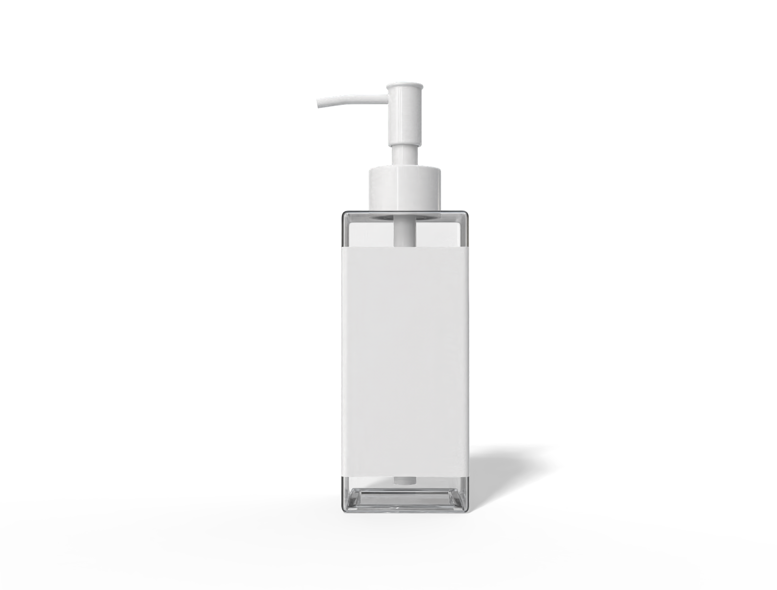 Plastic pump bottle — Glossy plastic