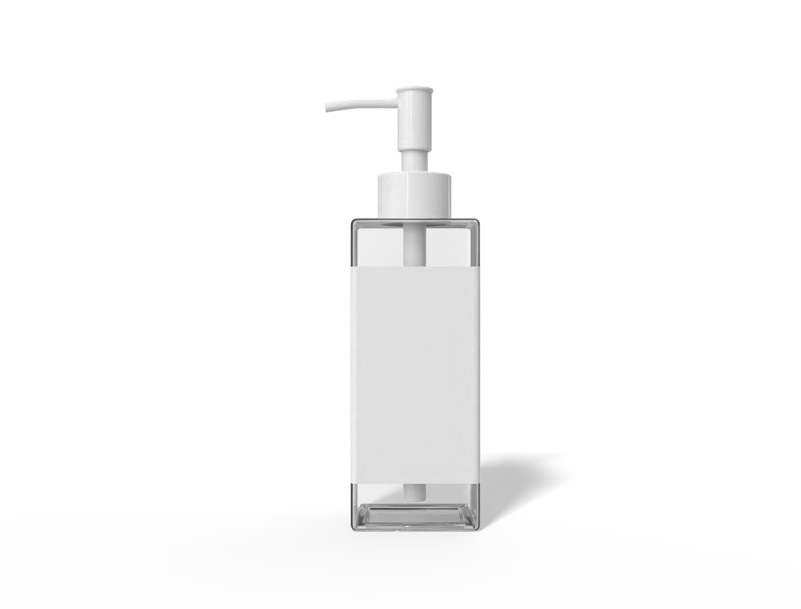 500 ml plastic pump bottle — Glossy plastic
