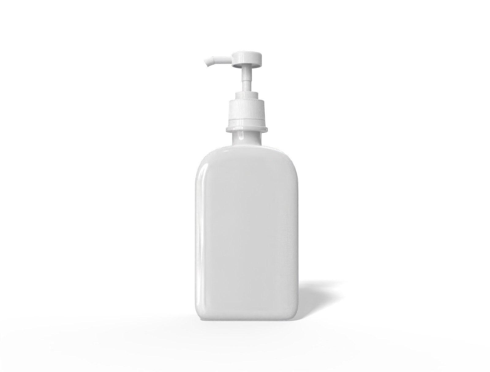 200 ml pump bottle — Glossy plastic