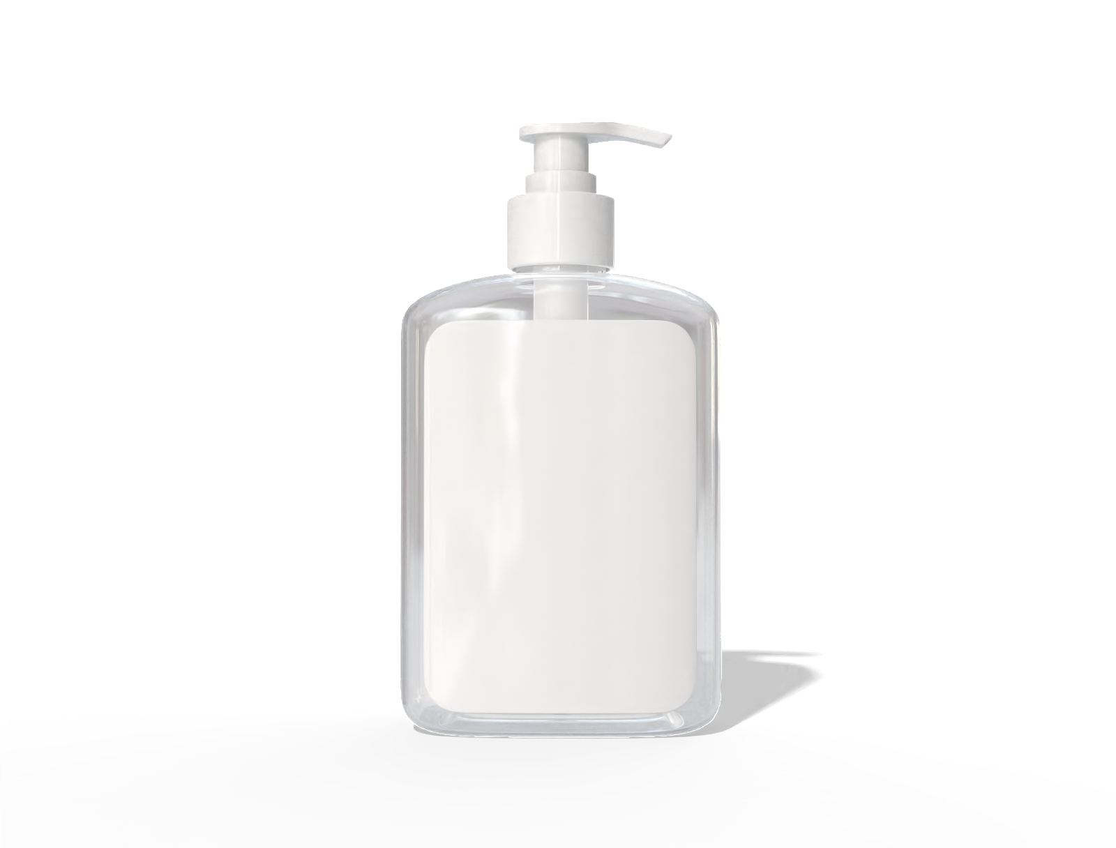 Plastic lotion bottle — Glossy plastic
