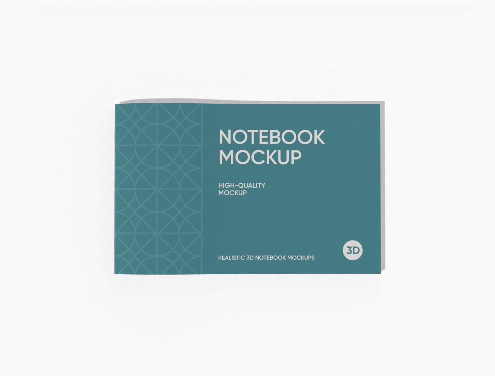 Landscape notebook — White paperboard