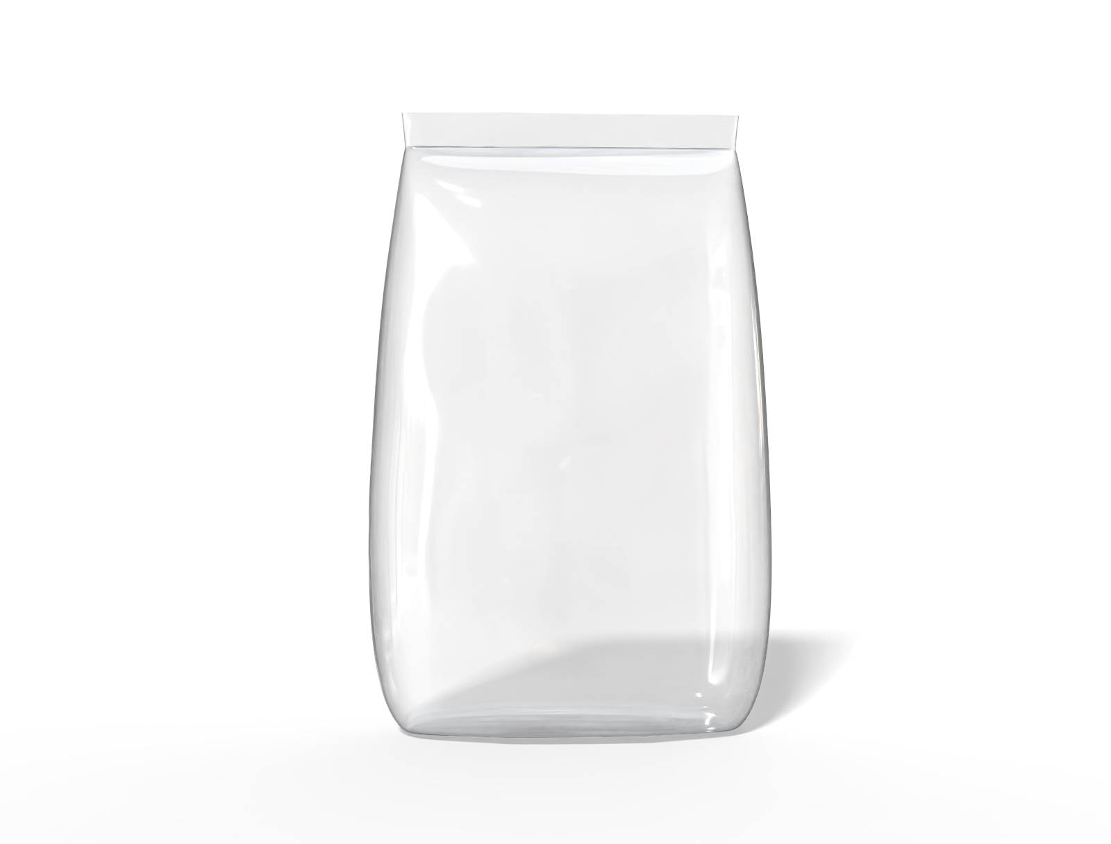 Rice packaging — Clear glossy plastic