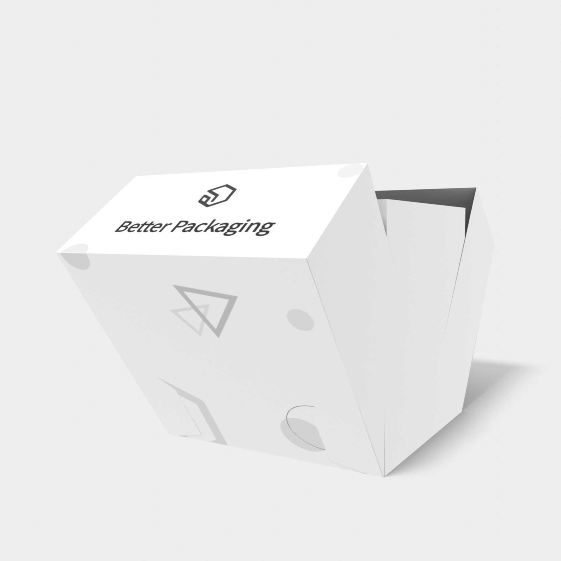 Tuck end box variations dump paper — White paperboard