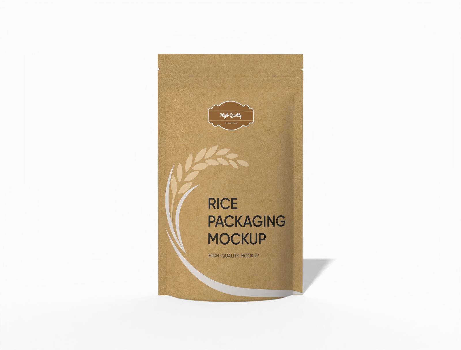 Stand up rice bag — Kraft paper