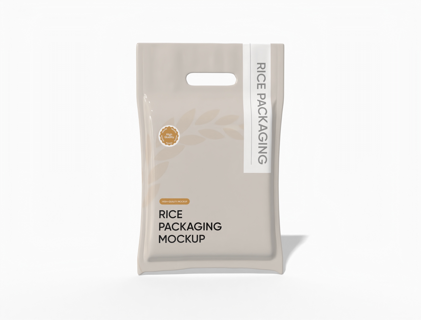 Rice packaging — Glossy plastic