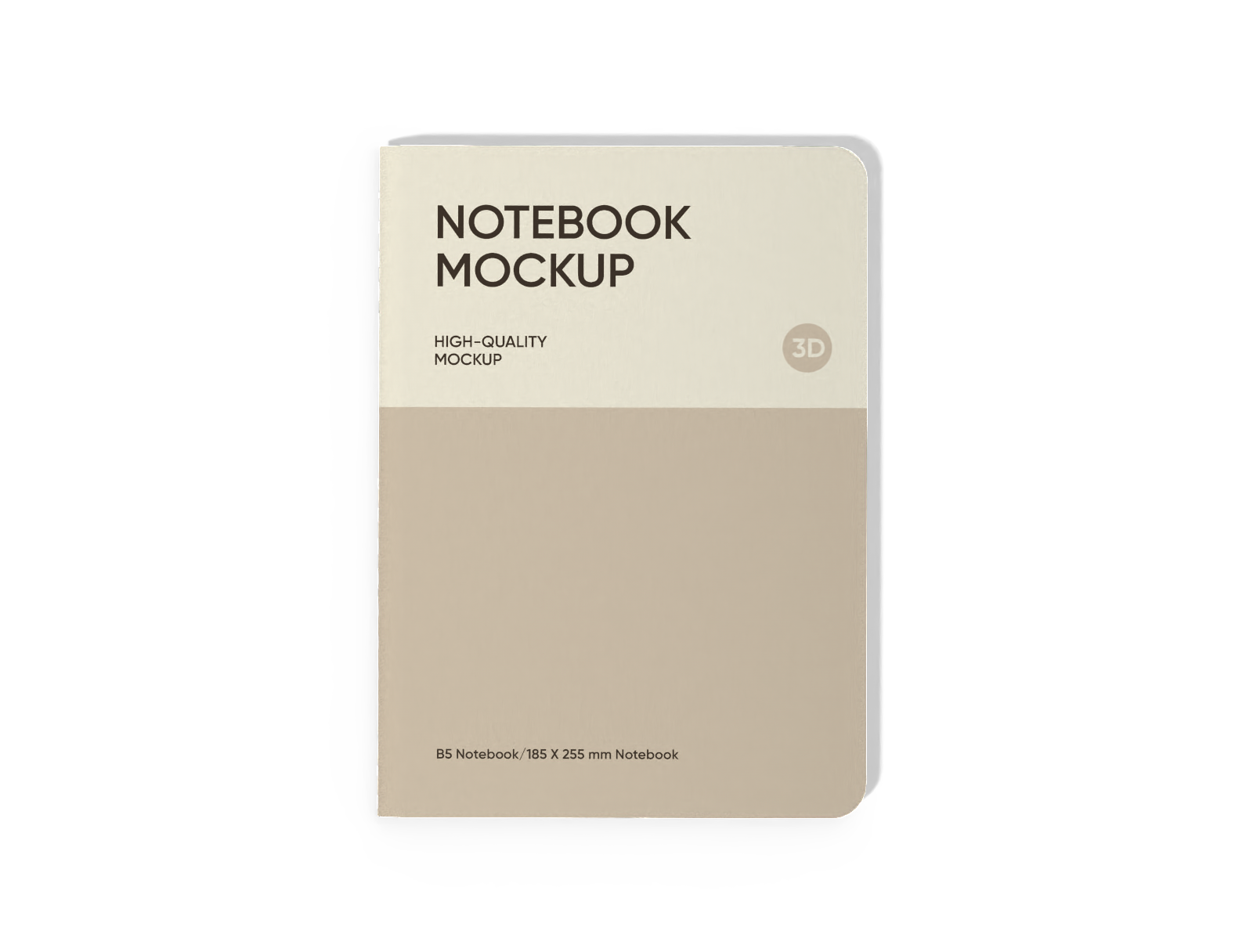 B5 notebook — White paperboard