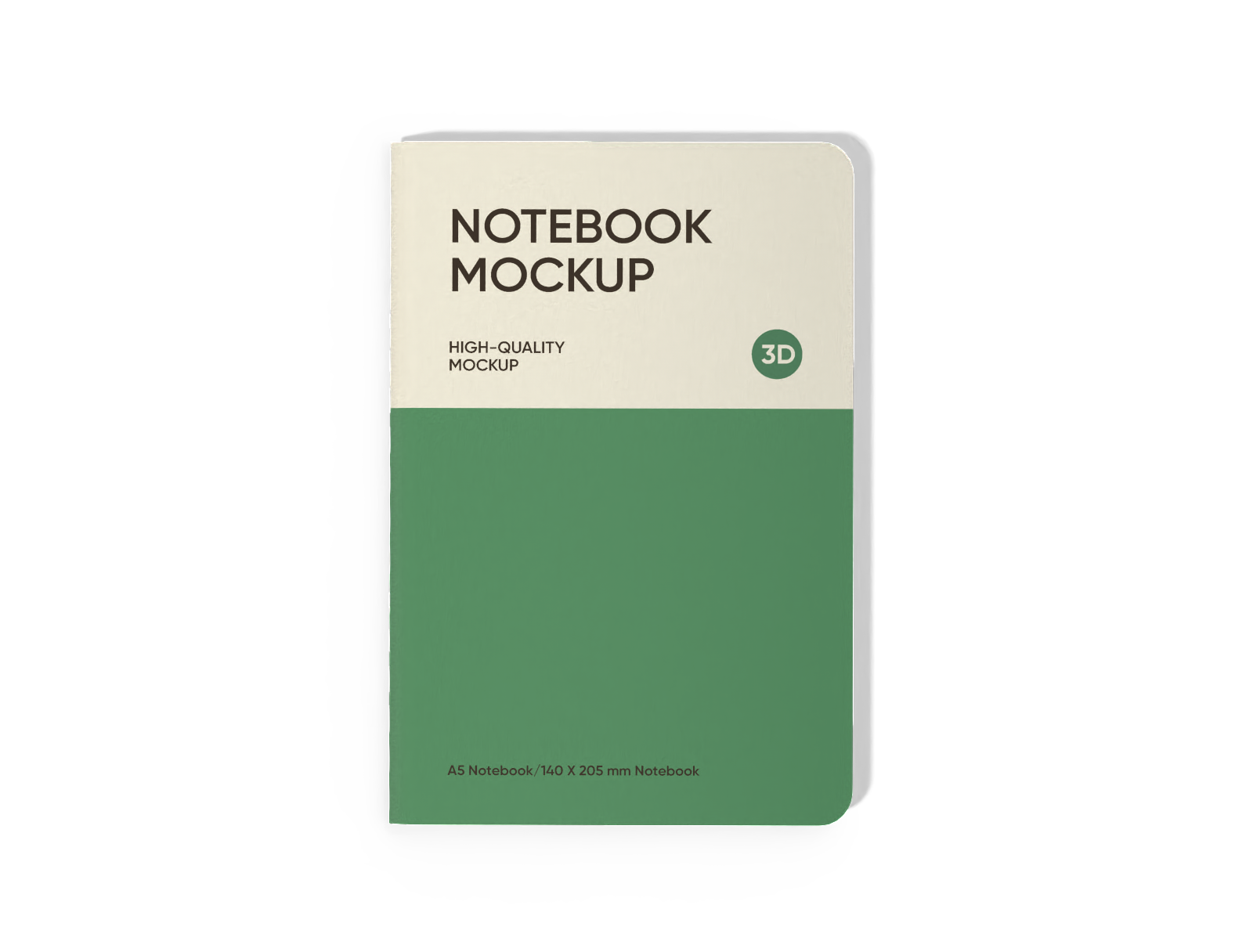 A5 notebook — White paperboard