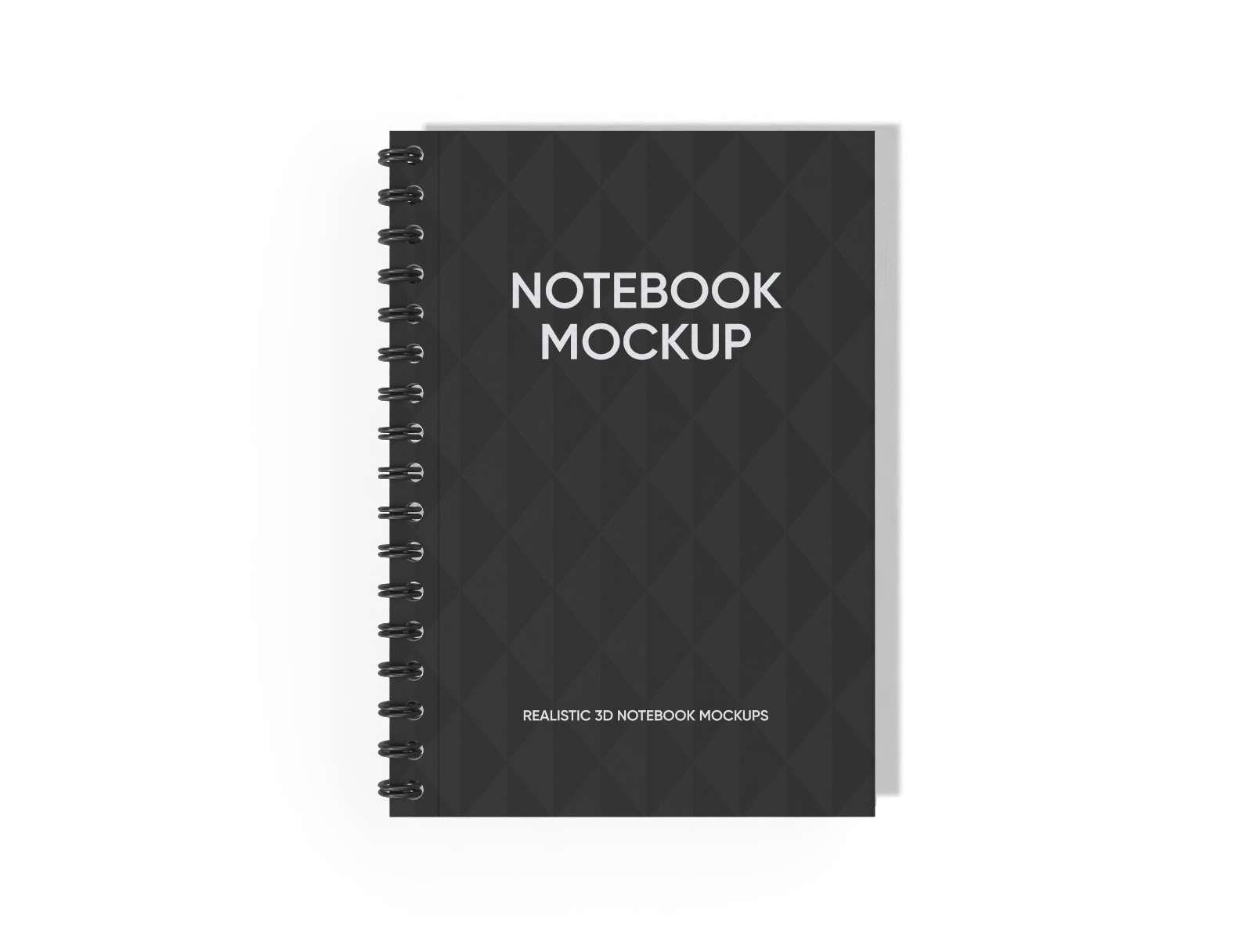 Wire bound notebook — White paperboard