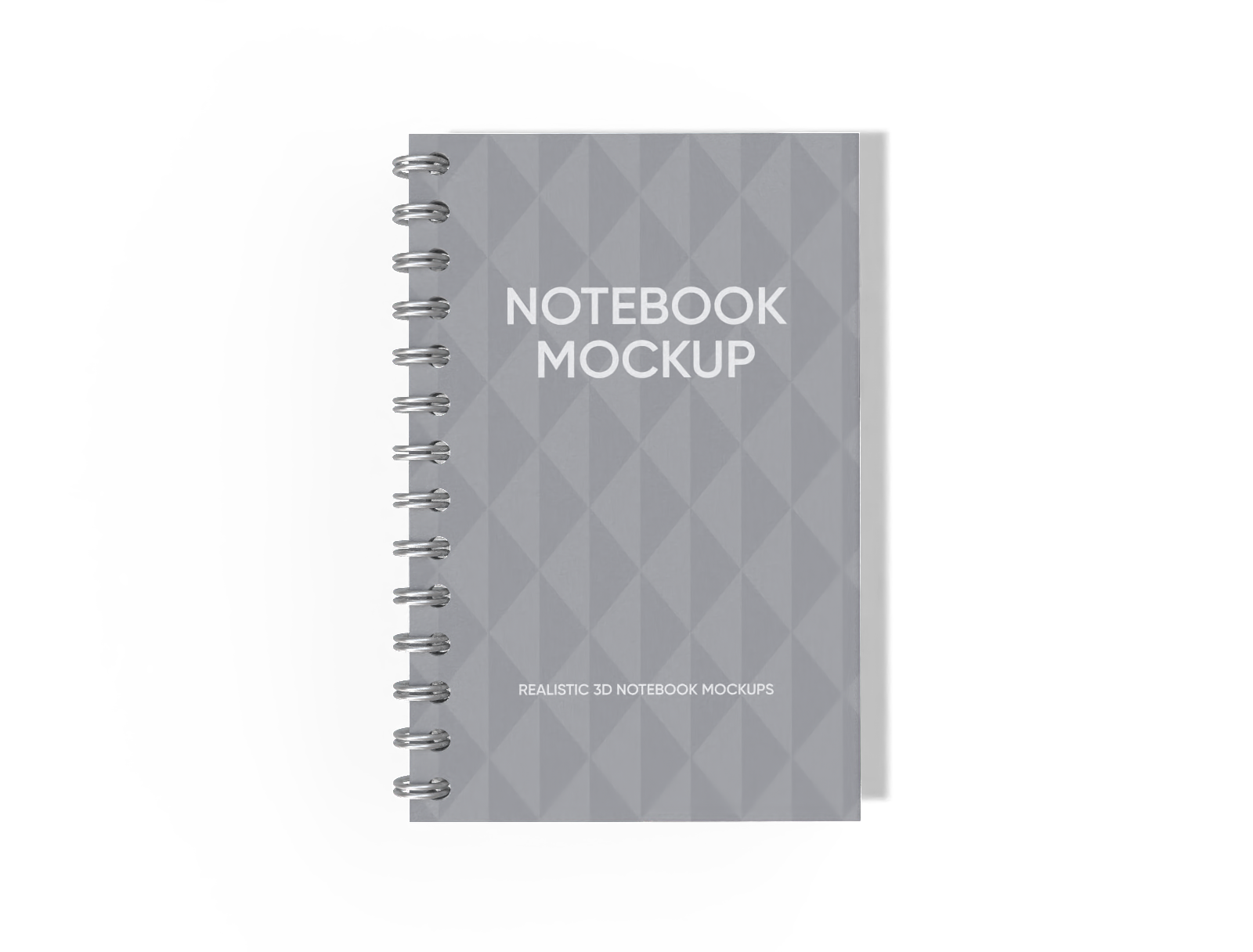 Wire bound notebook — White paperboard