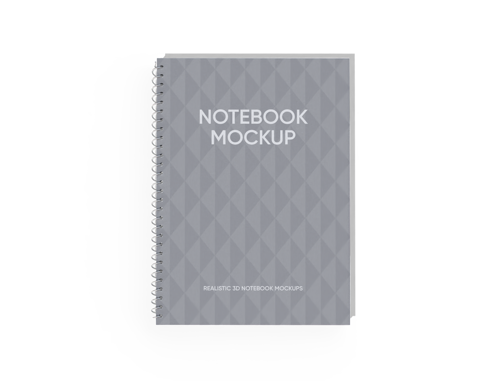 Spiral notebook — White paperboard