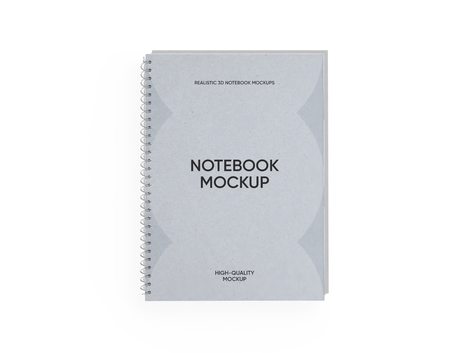 Spiral notebook — White paperboard