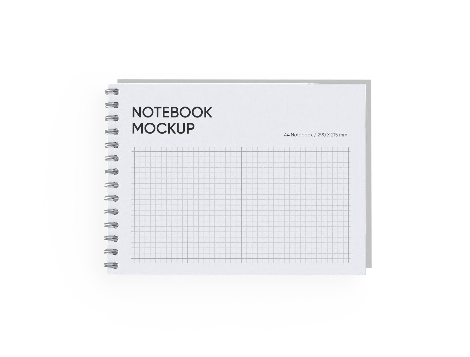 A4 notebook — White paperboard