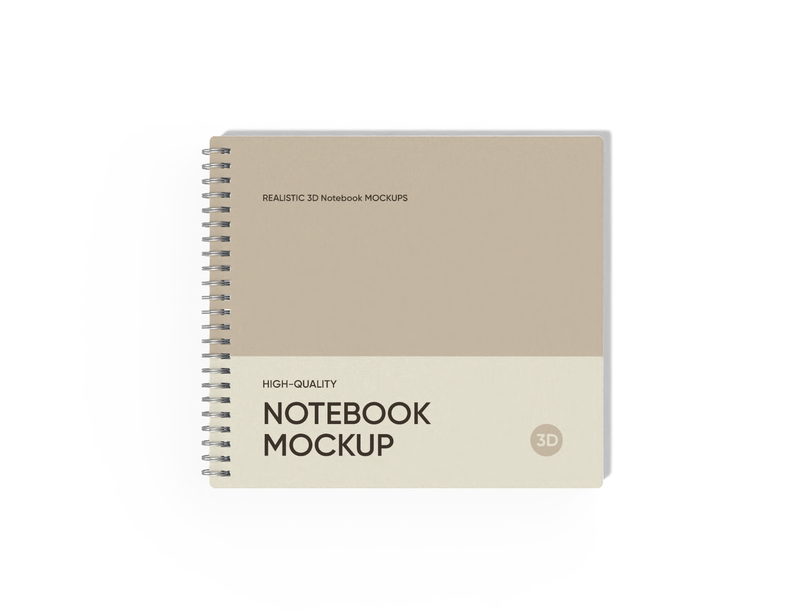 Square notebook — White paperboard