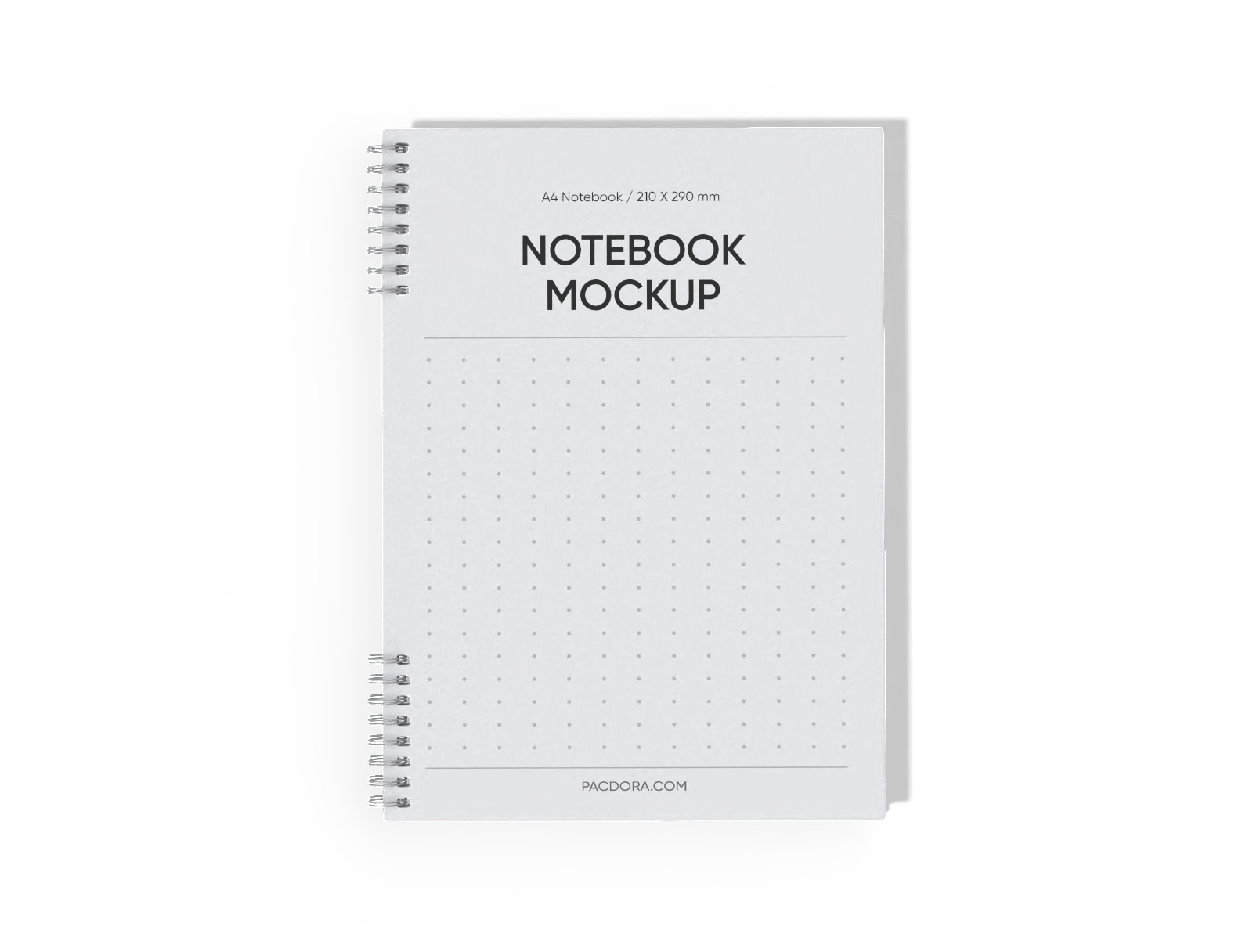 A4 notebook — White paperboard