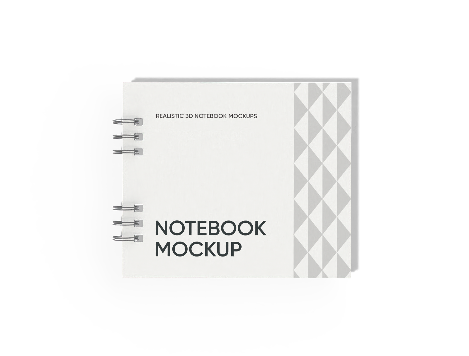 Square notebook — White paperboard