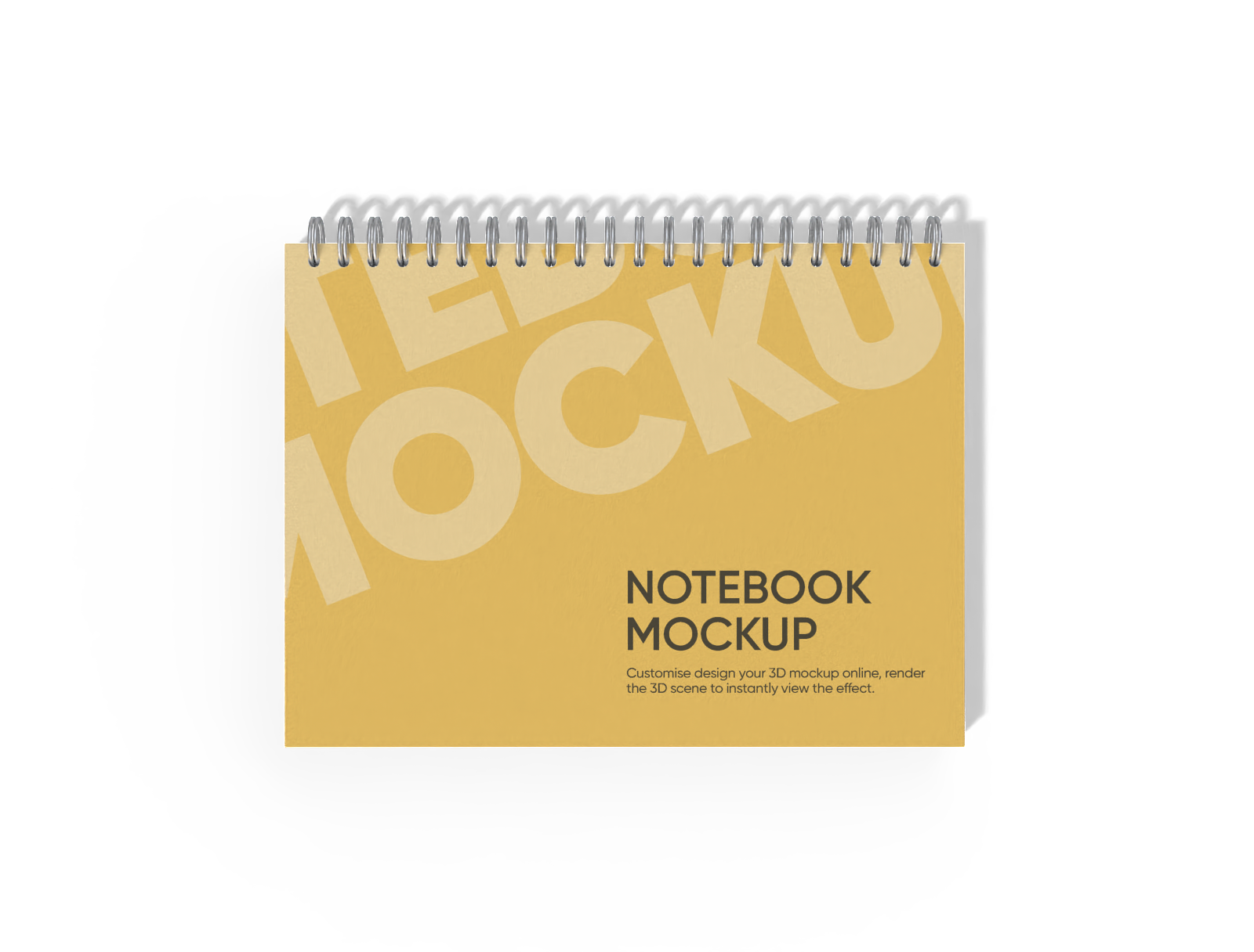 Notebook — White paperboard