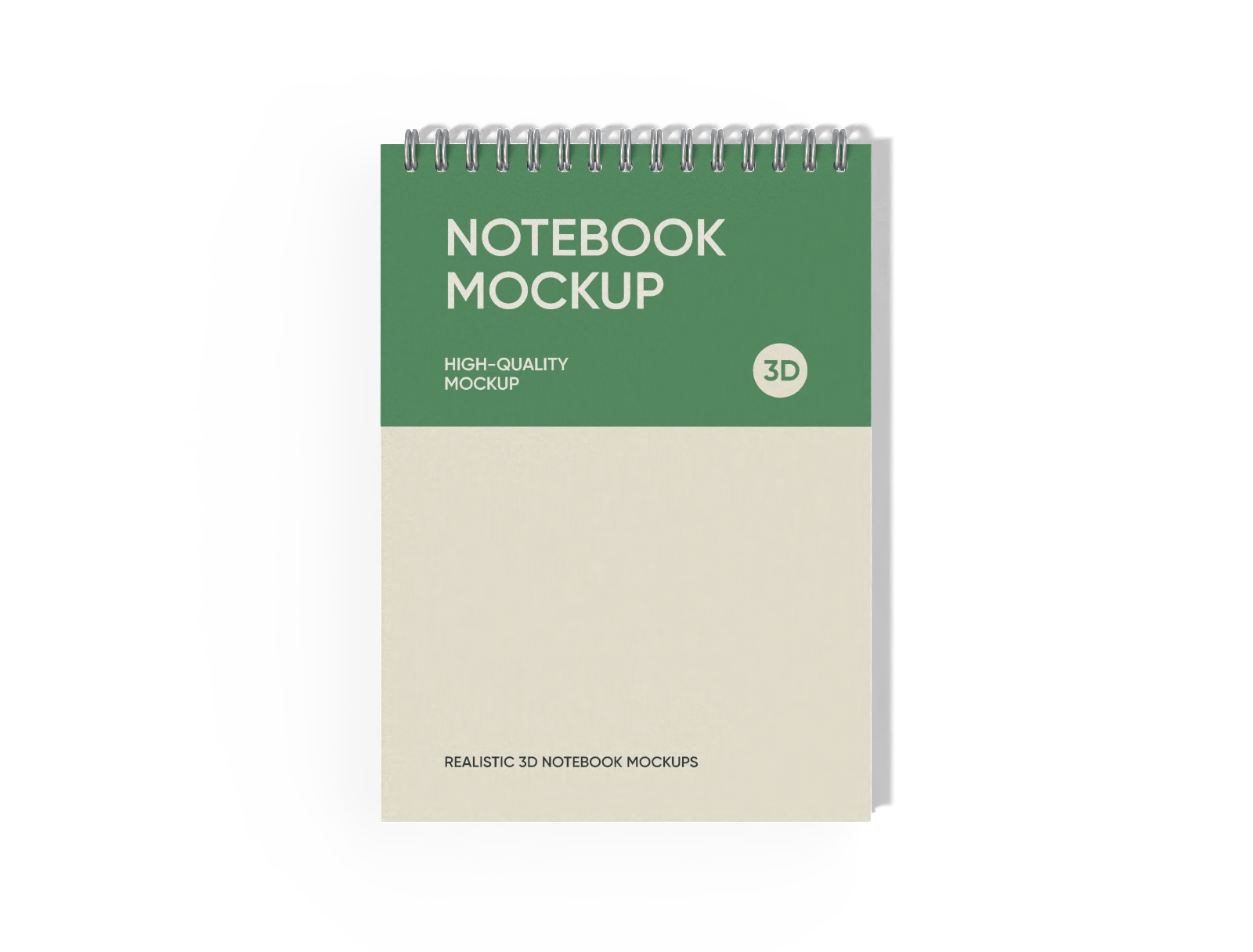 Notebook — White paperboard