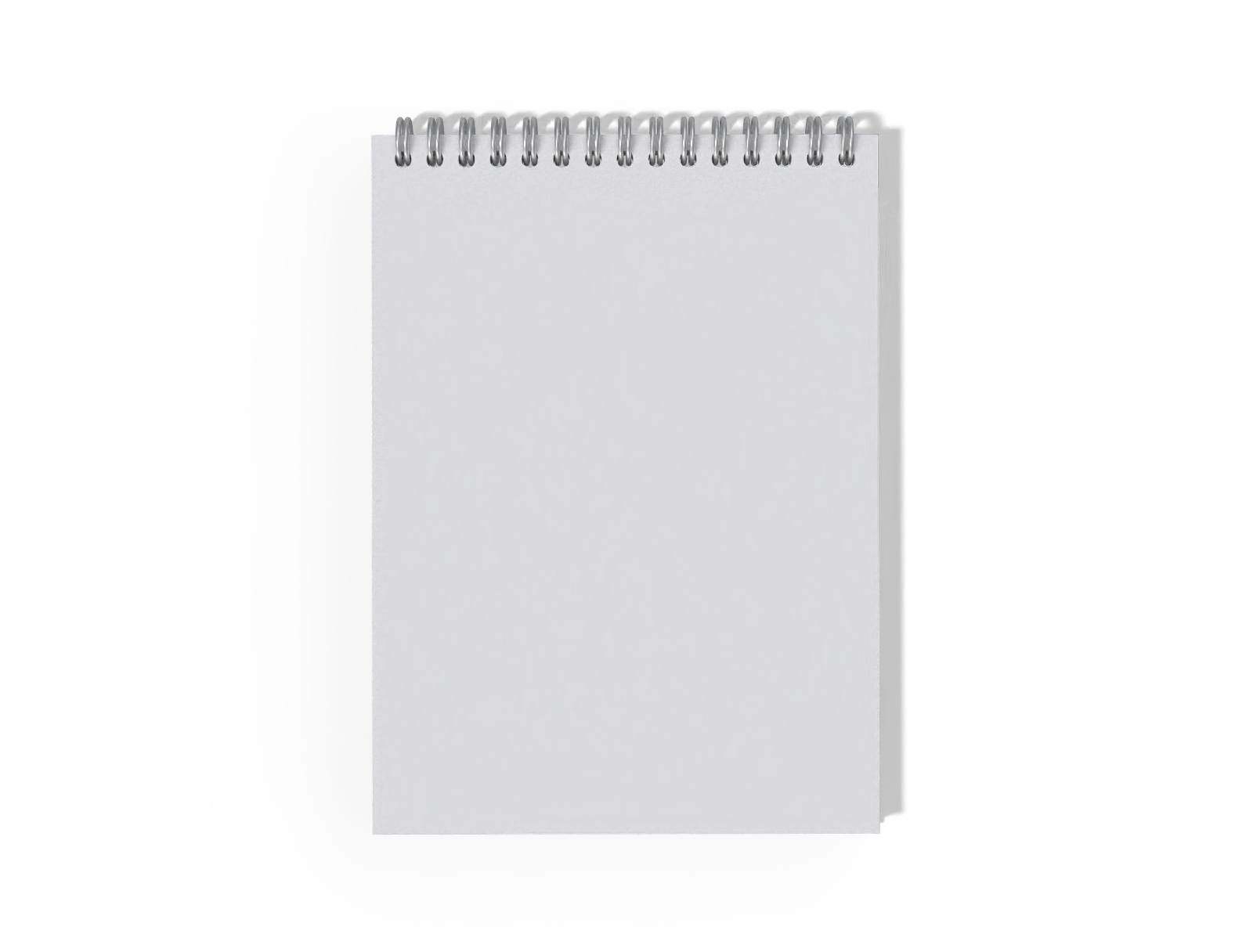 Notebook — White paperboard