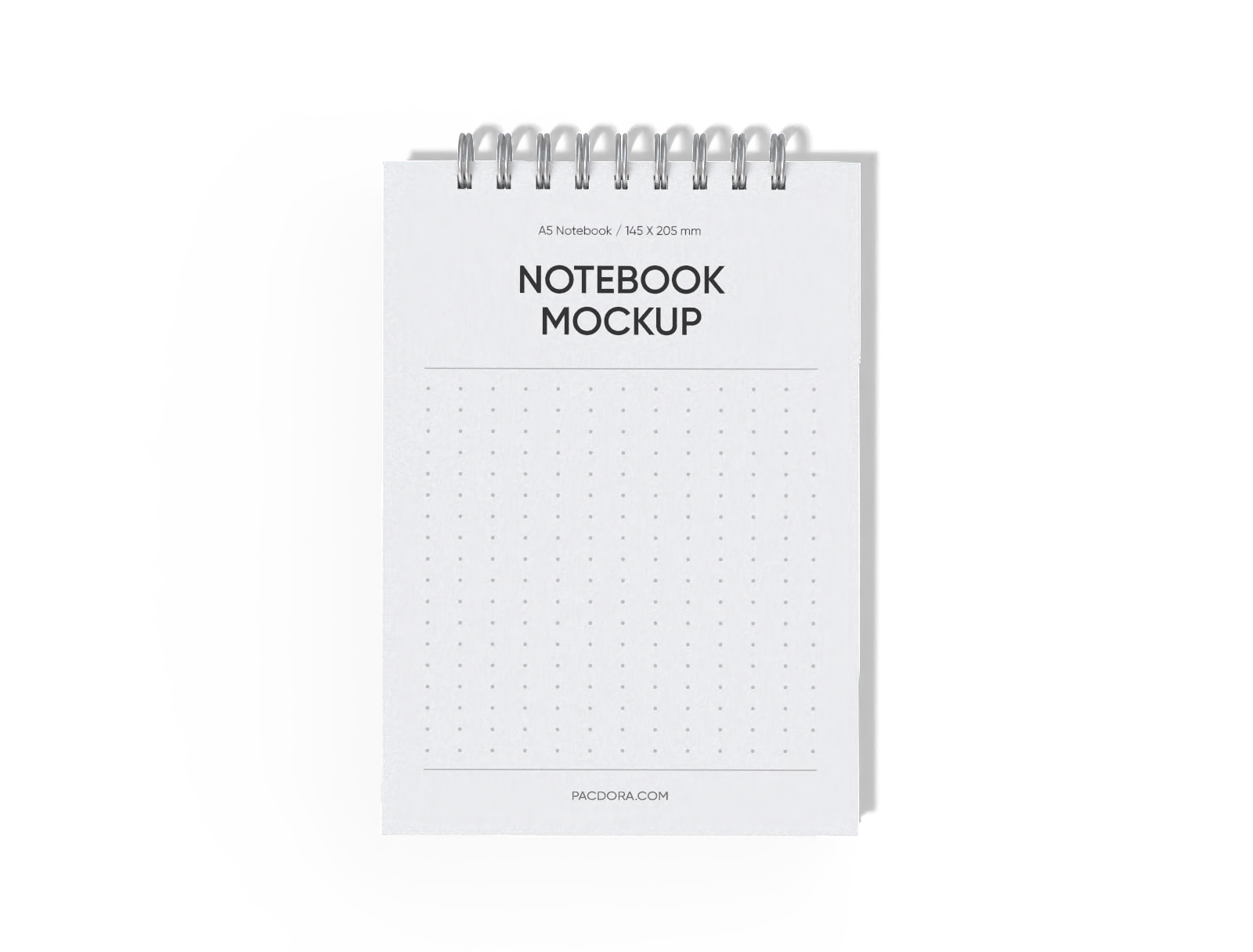 A5 notebook — White paperboard