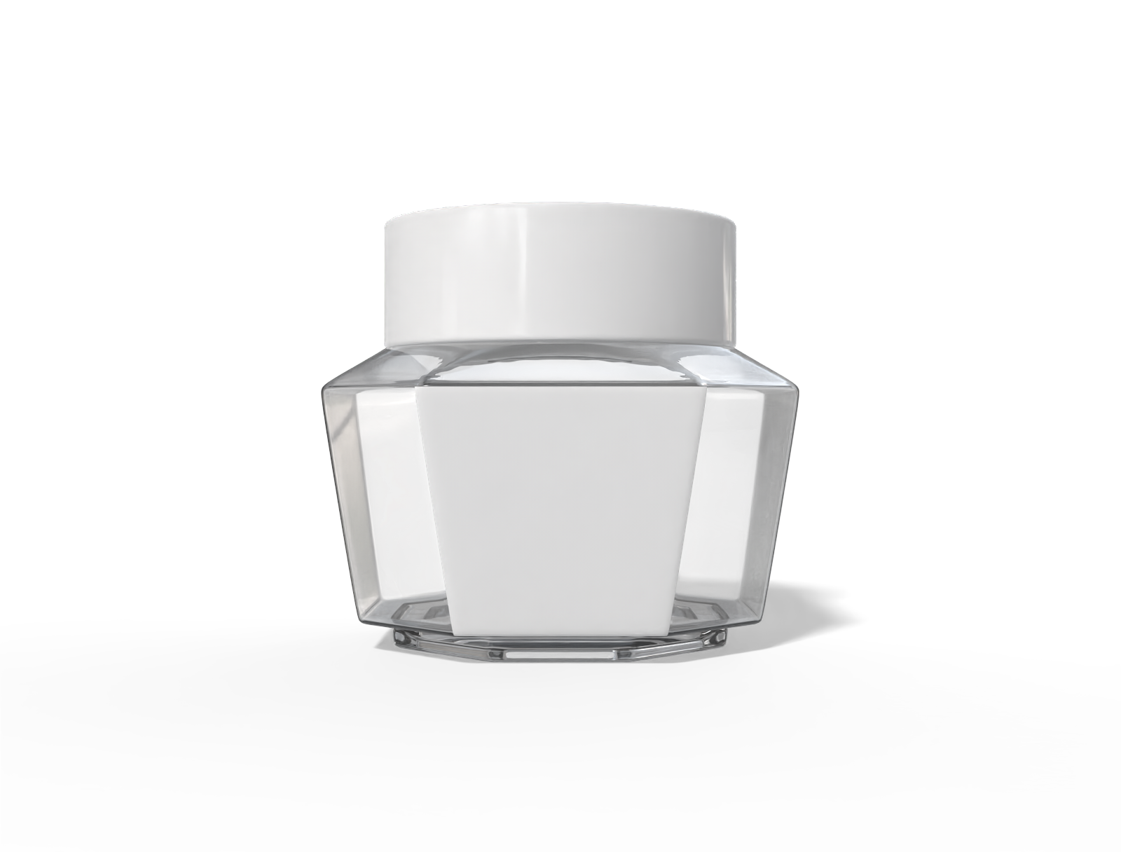 Cosmetic jar — Glossy glass
