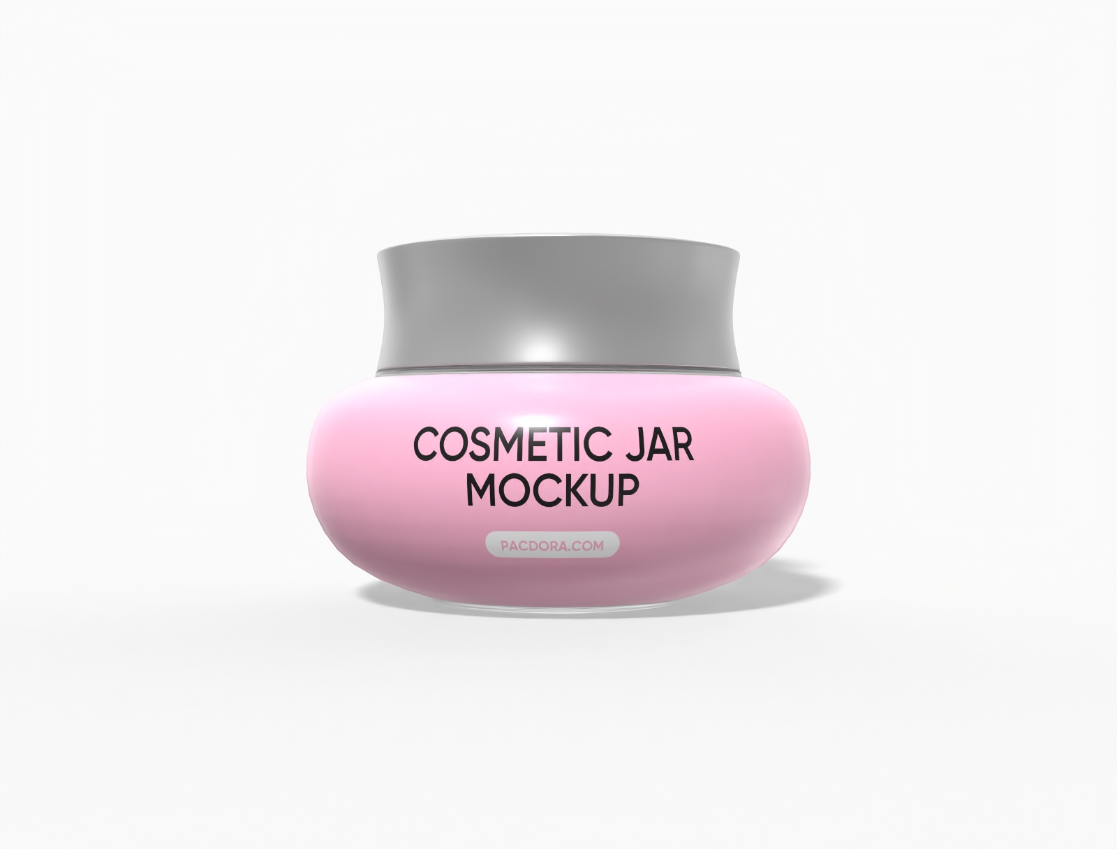 Rounded cosmetic jar — Matte glass