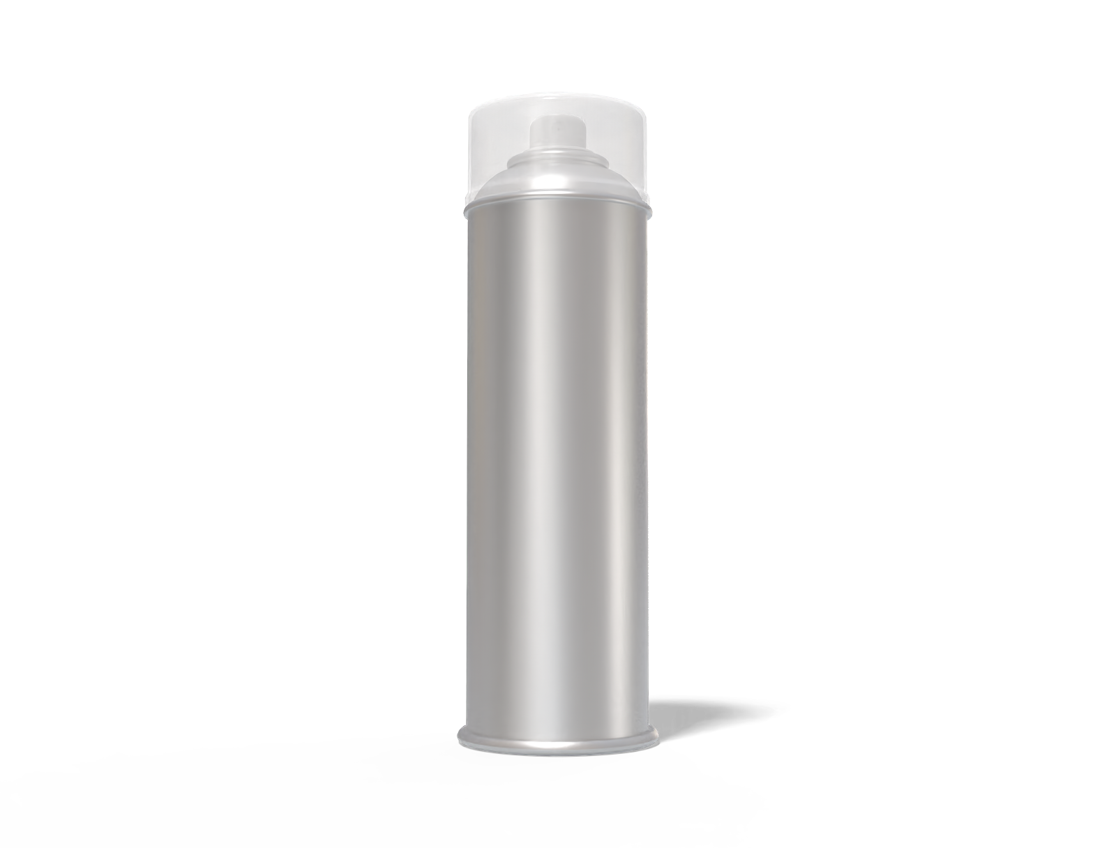 Tall spray can — Matte metal
