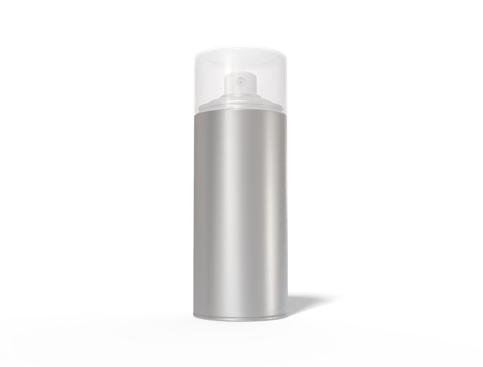 Tall spray can — Matte metal