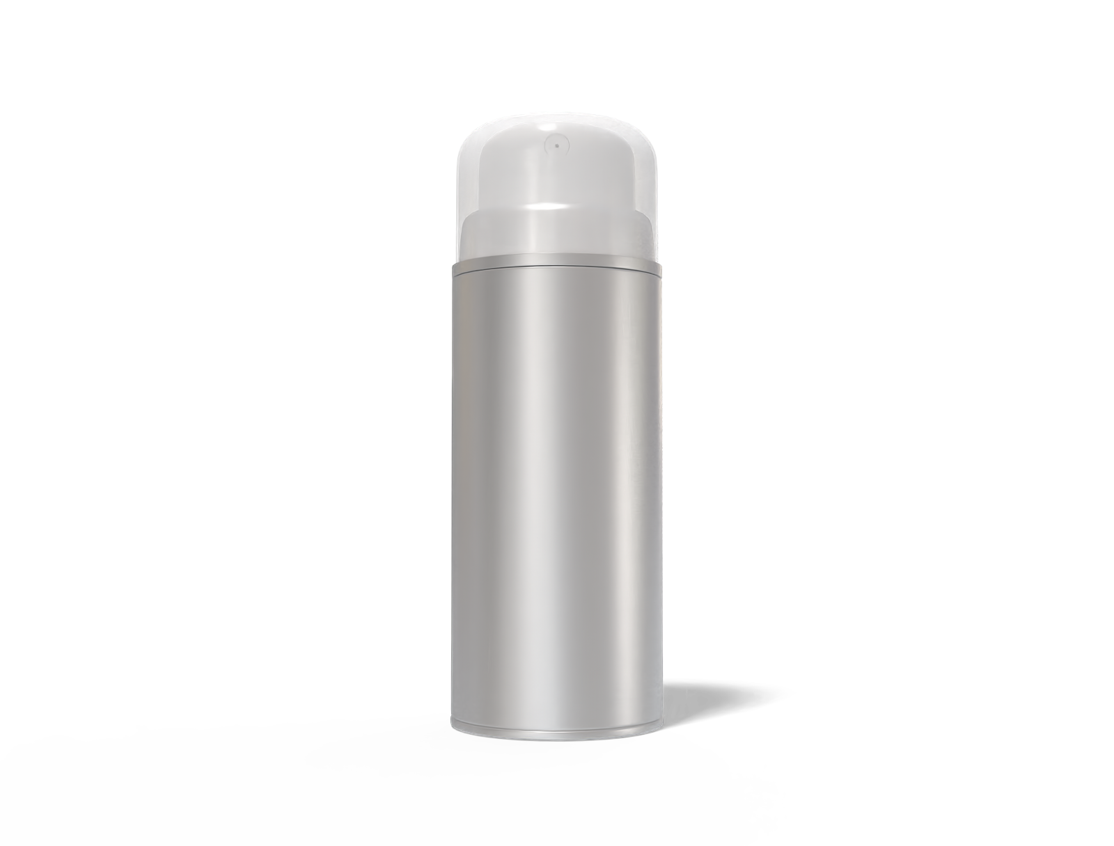 Tall spray can — Matte metal