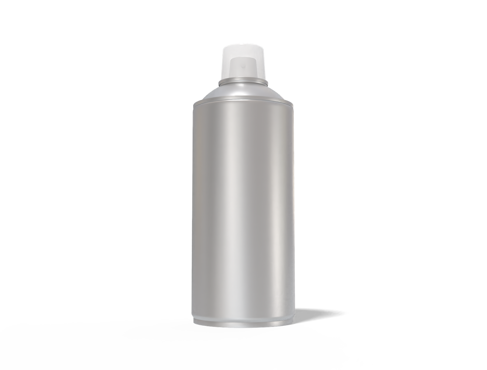 Tall spray can — Matte metal