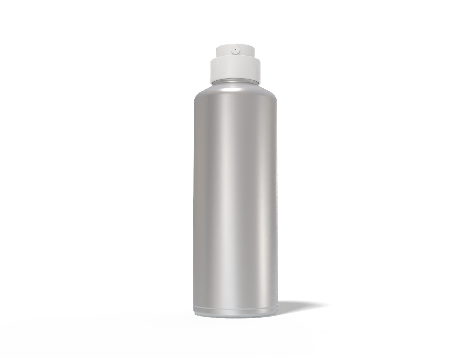 Tall spray can — Matte metal