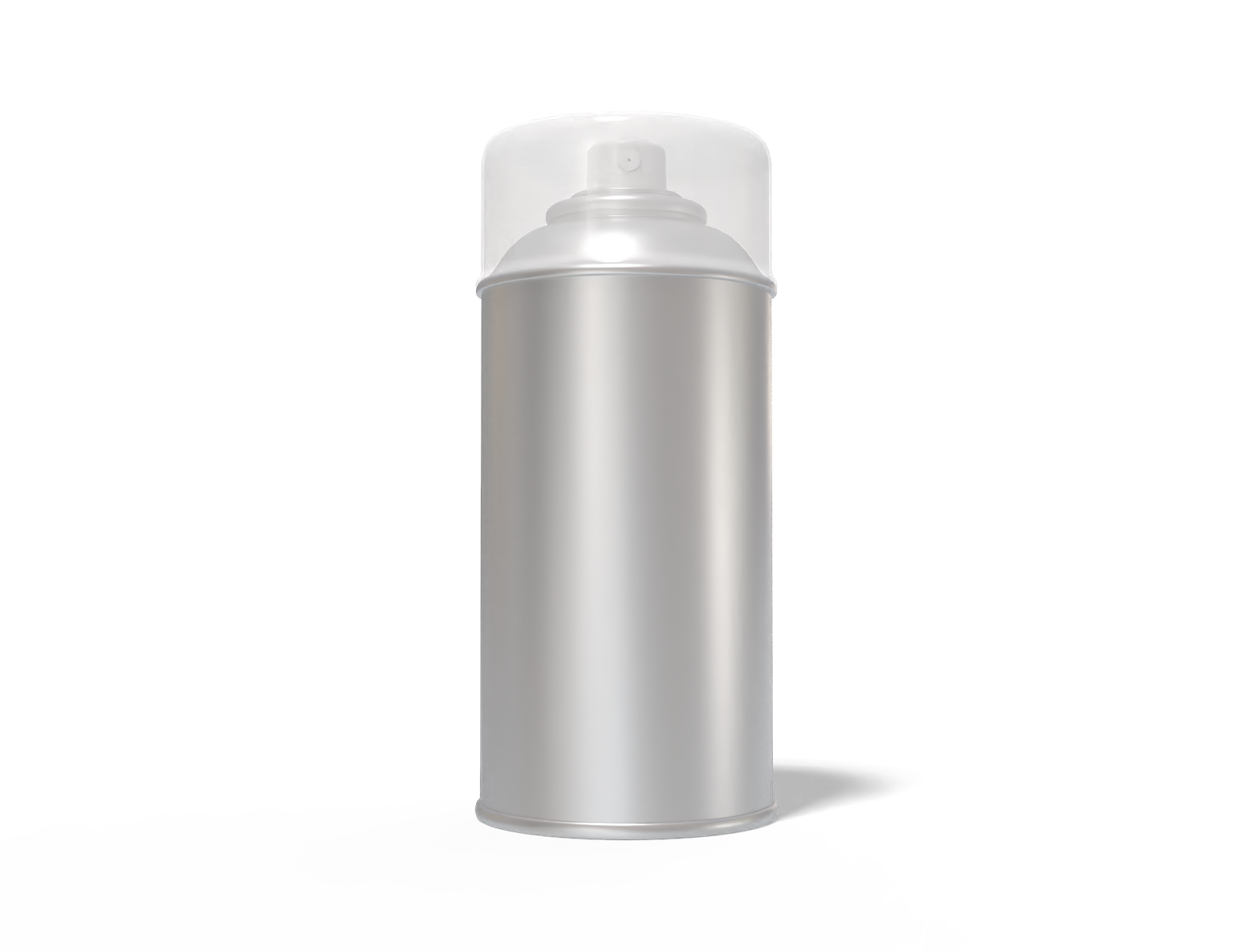 Tall spray can — Matte metal