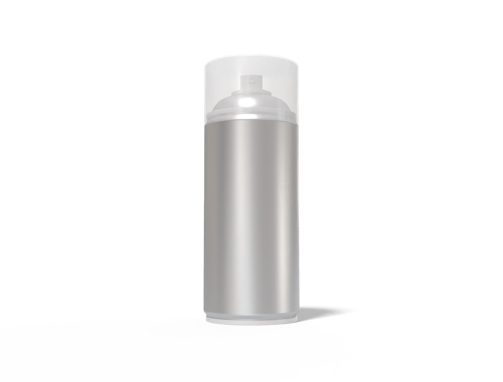 Tall spray can — Matte metal