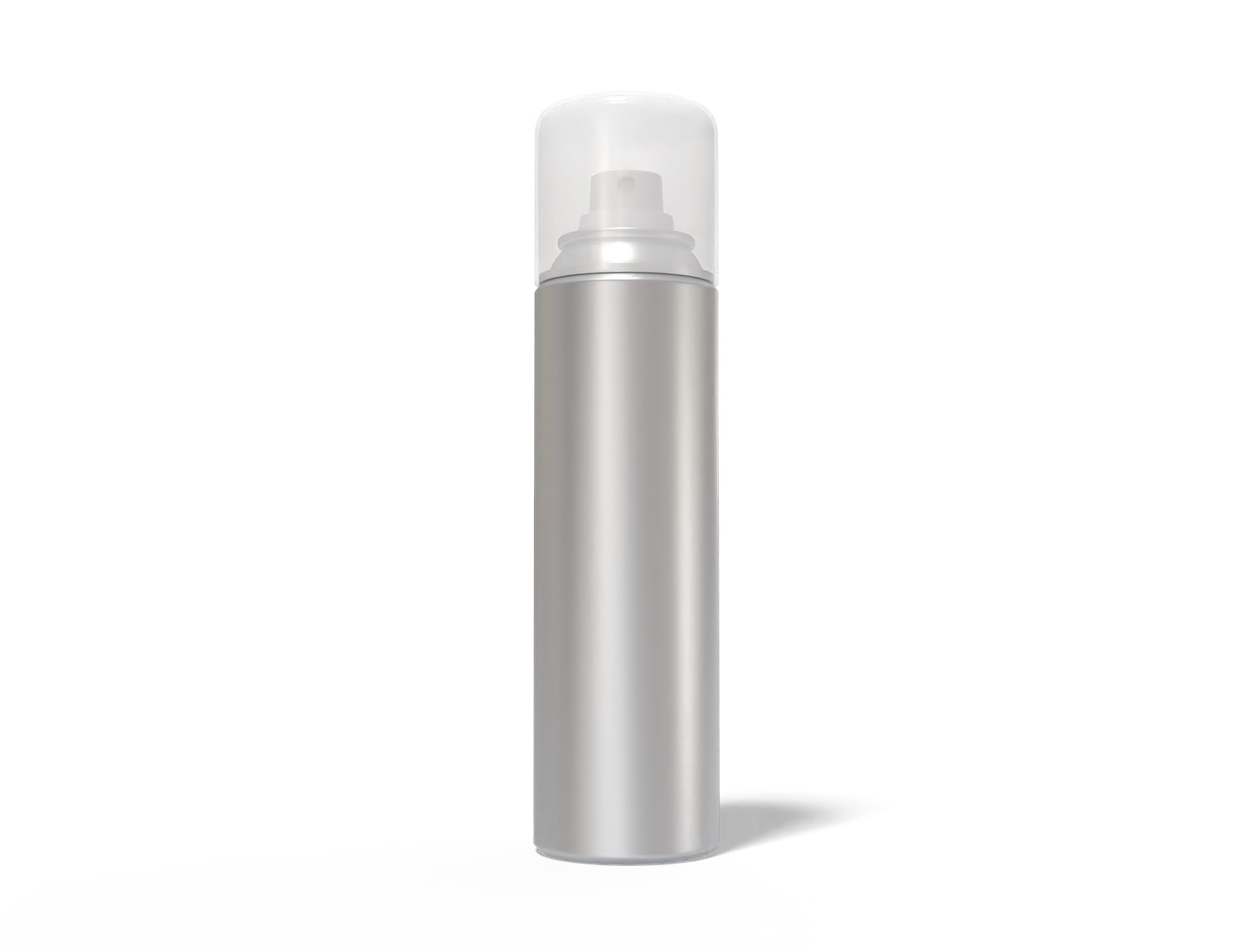 Tall spray can — Matte metal