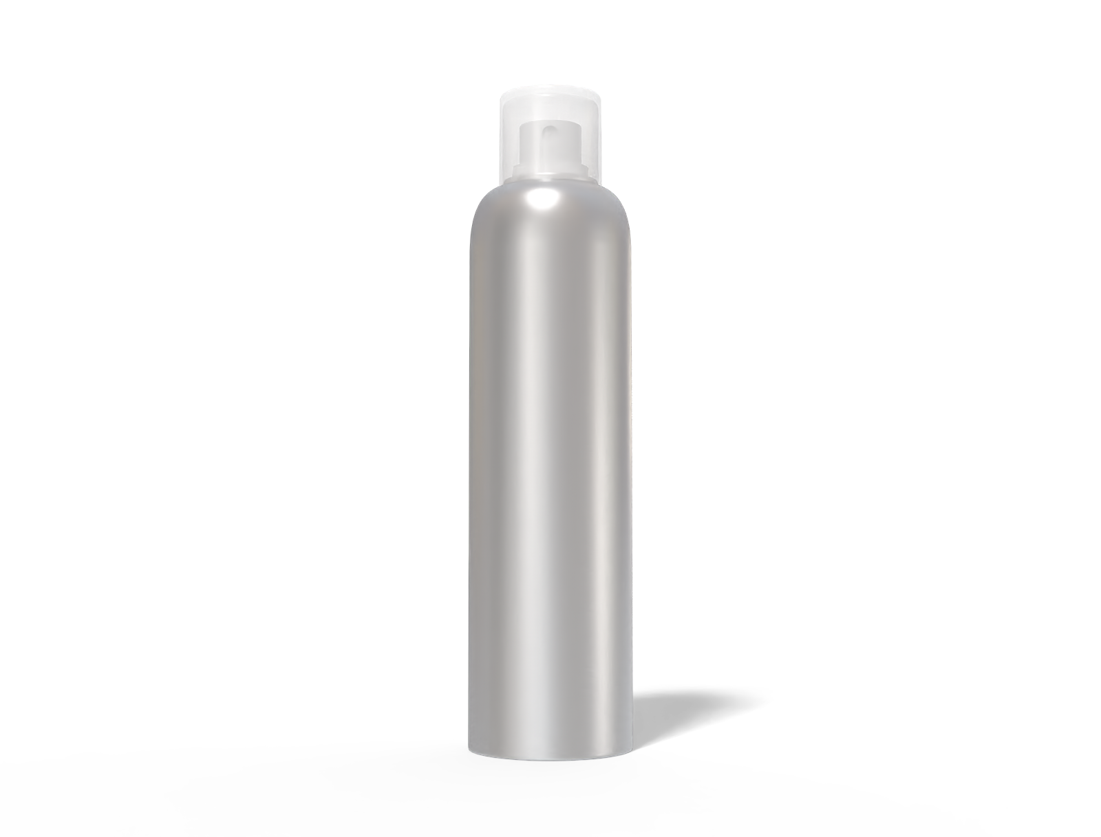 Cosmetic spray can — Matte metal