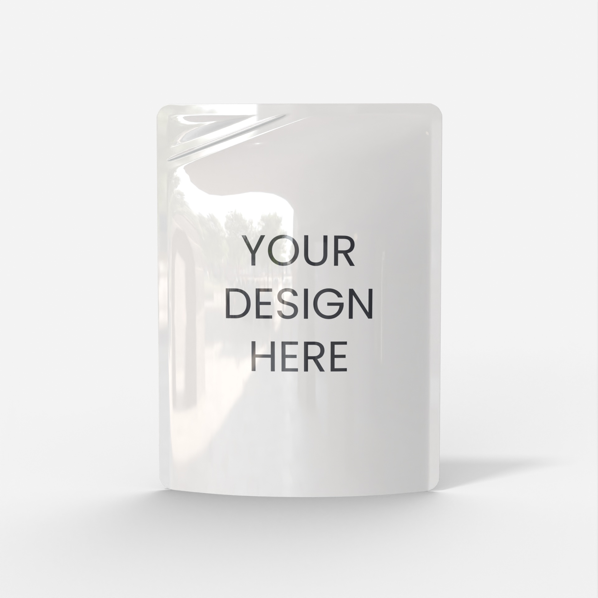 Pouch packaging — Glossy plastic