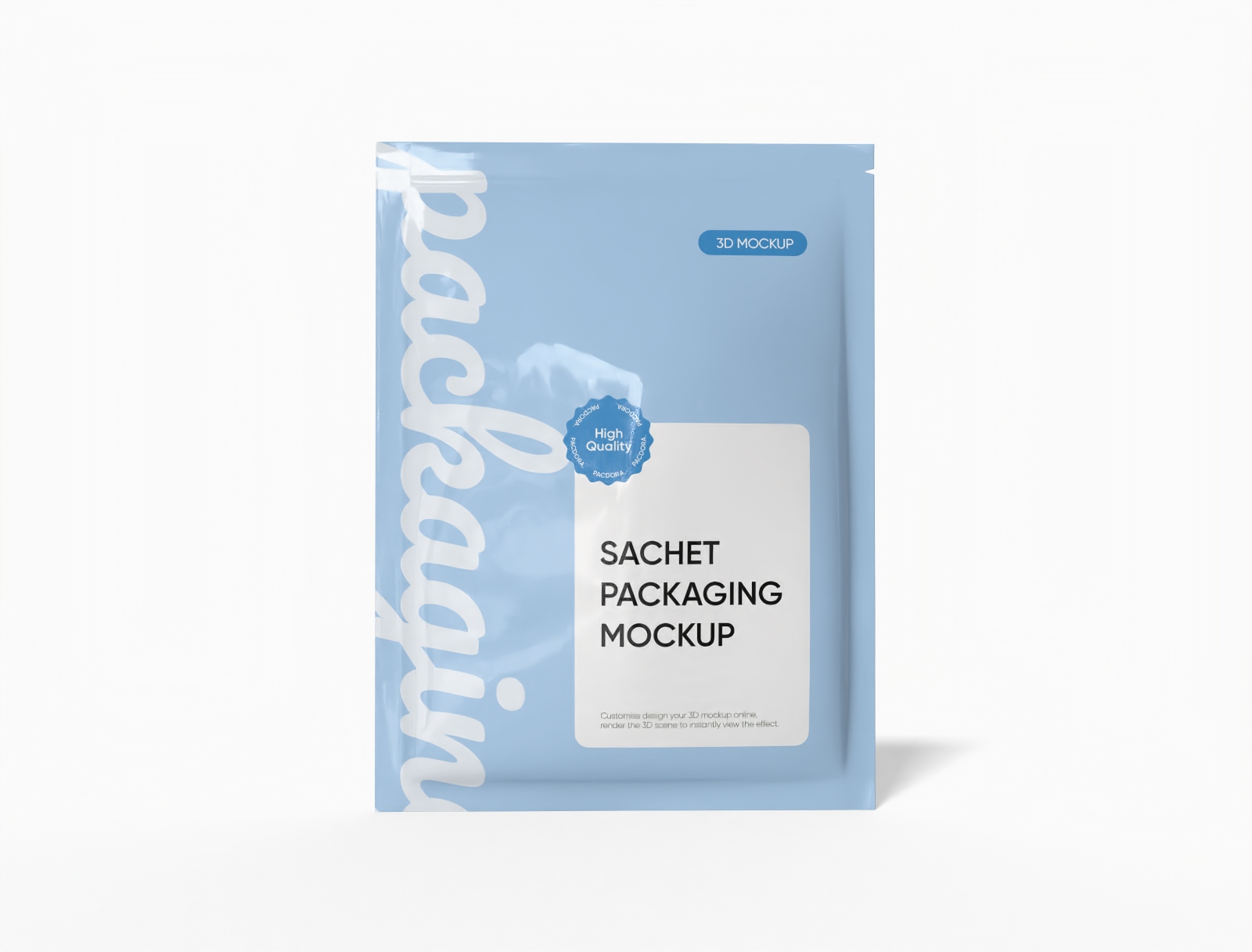 Sachet packaging — Glossy plastic