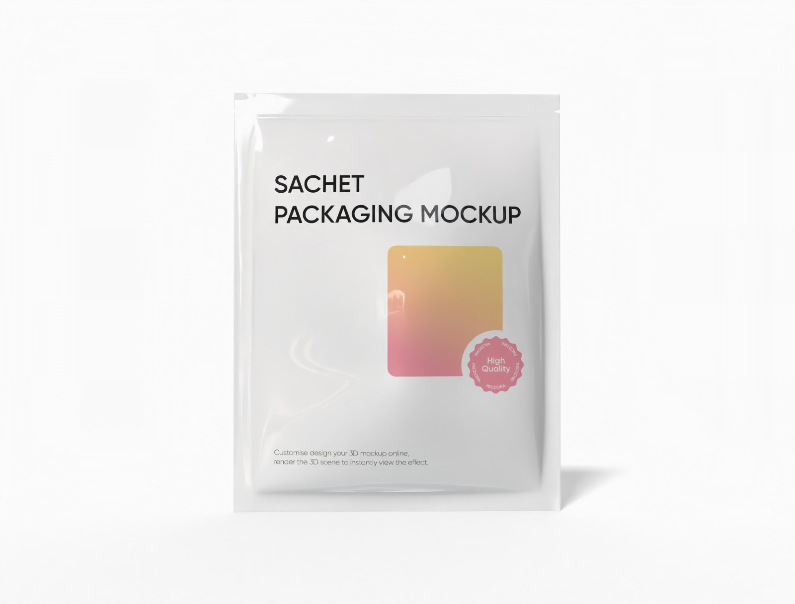 Sachet packaging — Glossy plastic