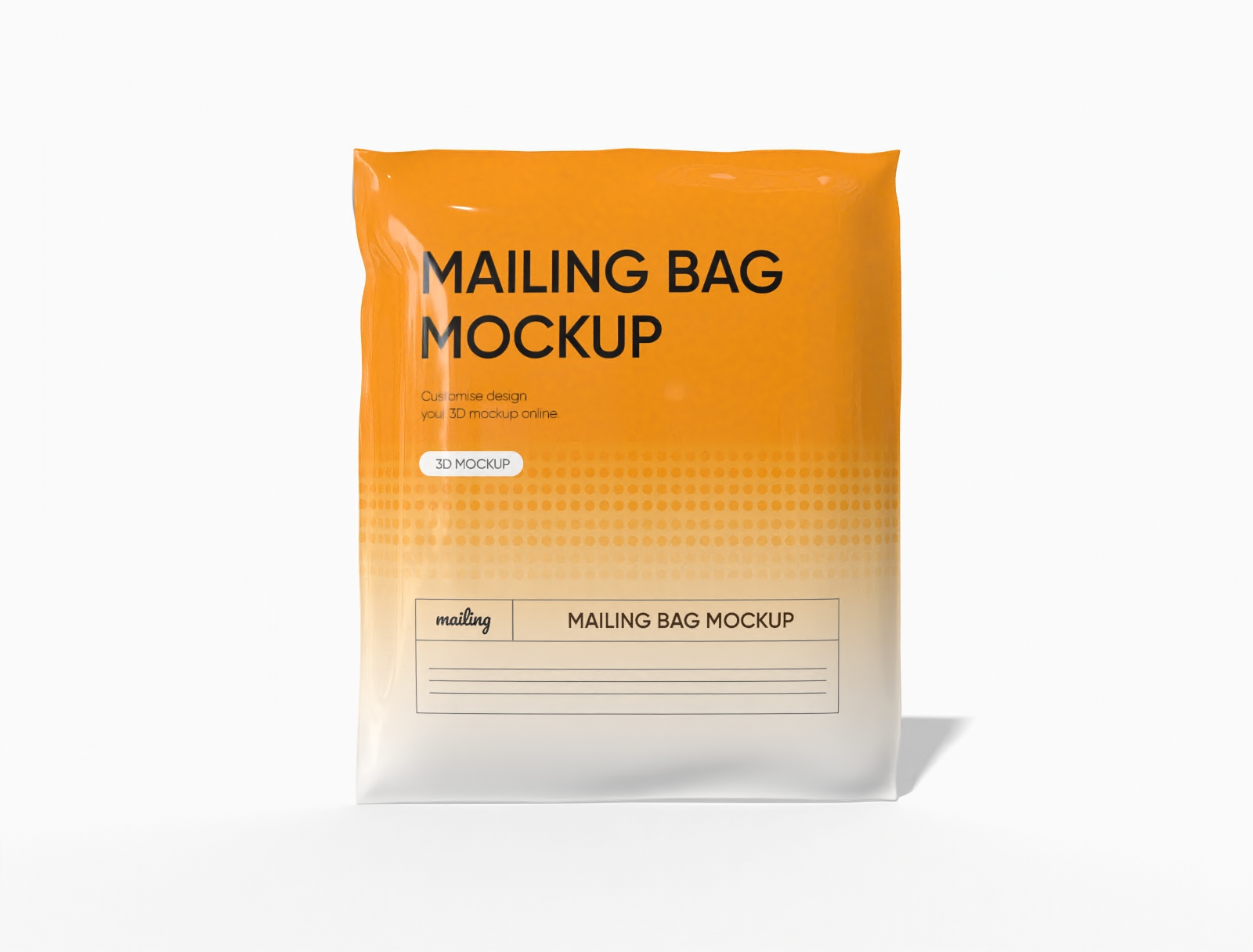 Shipping bag — Glossy plastic