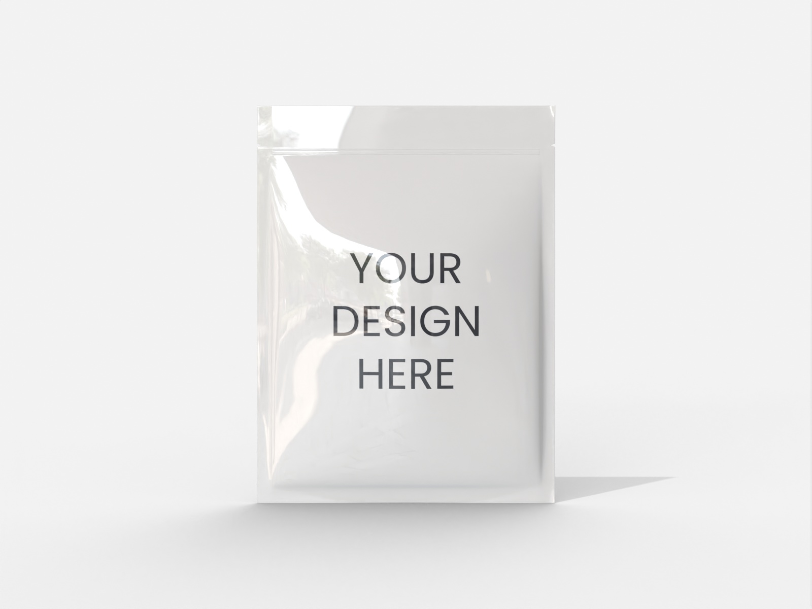 Sachet packaging — Glossy plastic