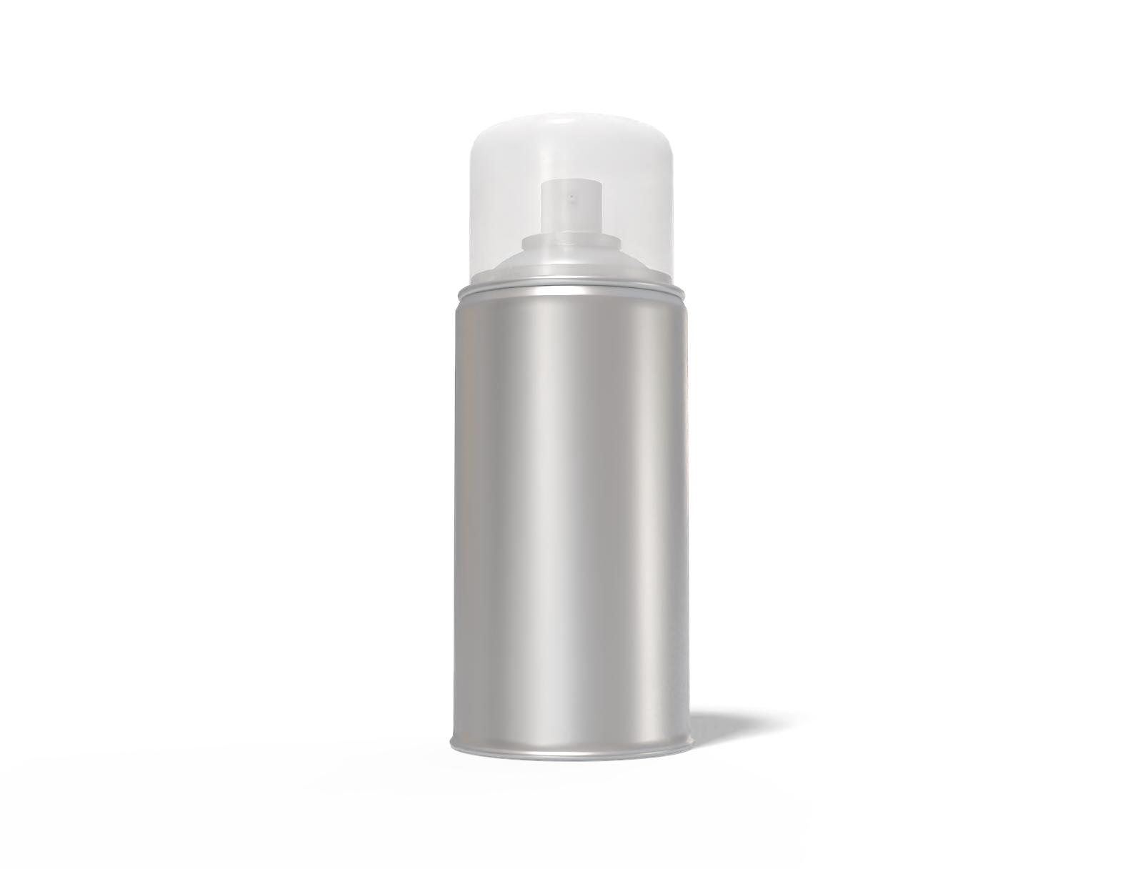 Aerosol spray can mockupv — Matte metal