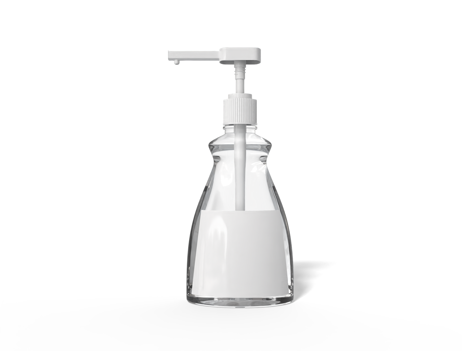 Bottles product label — Glossy plastic