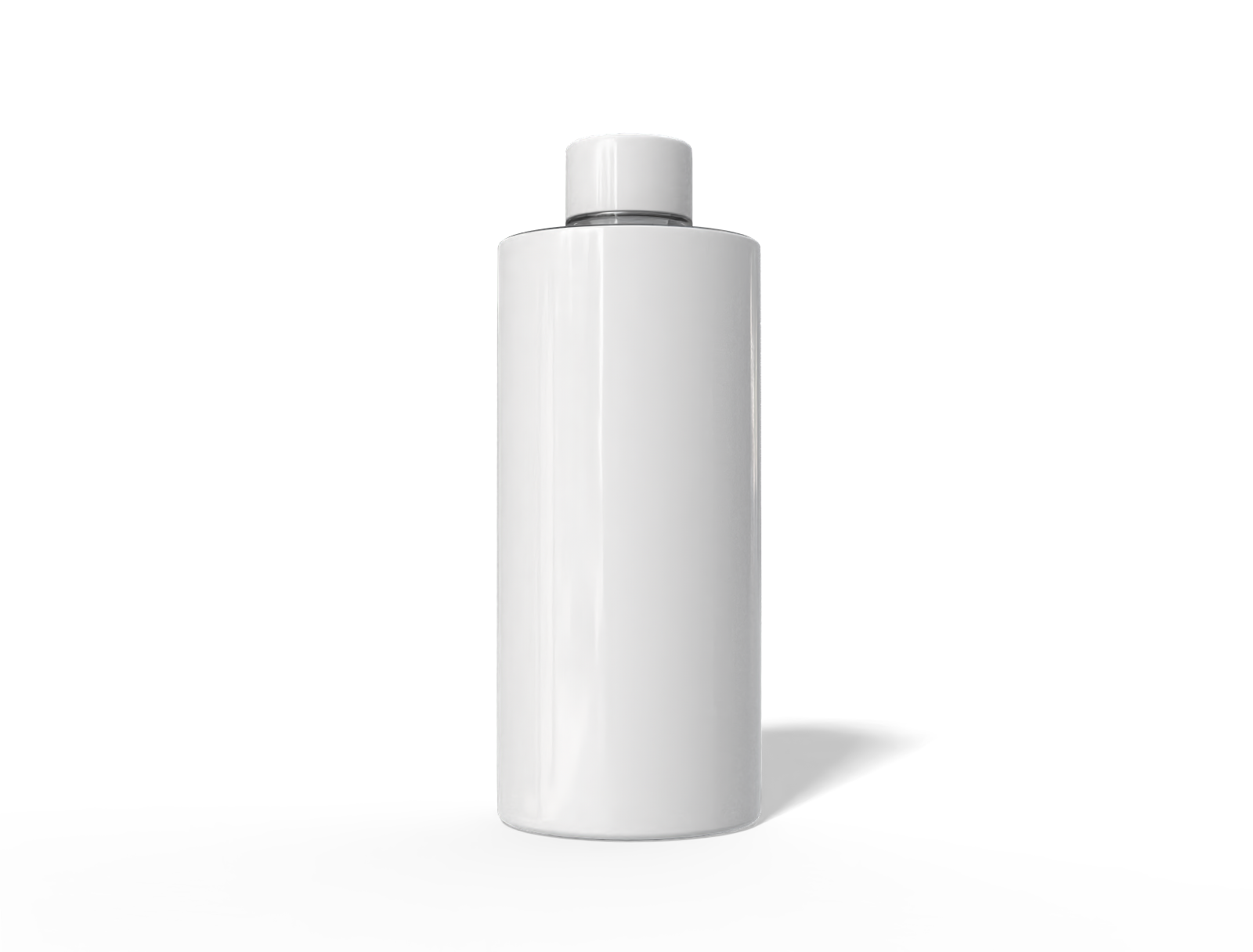 500 ml cosmetic glass bottle — Glossy metal