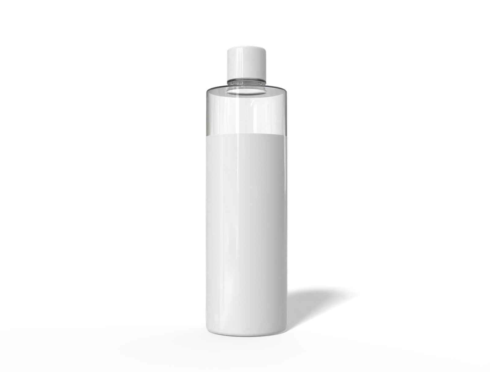 120 ml cosmetic glass bottle — Glossy plastic