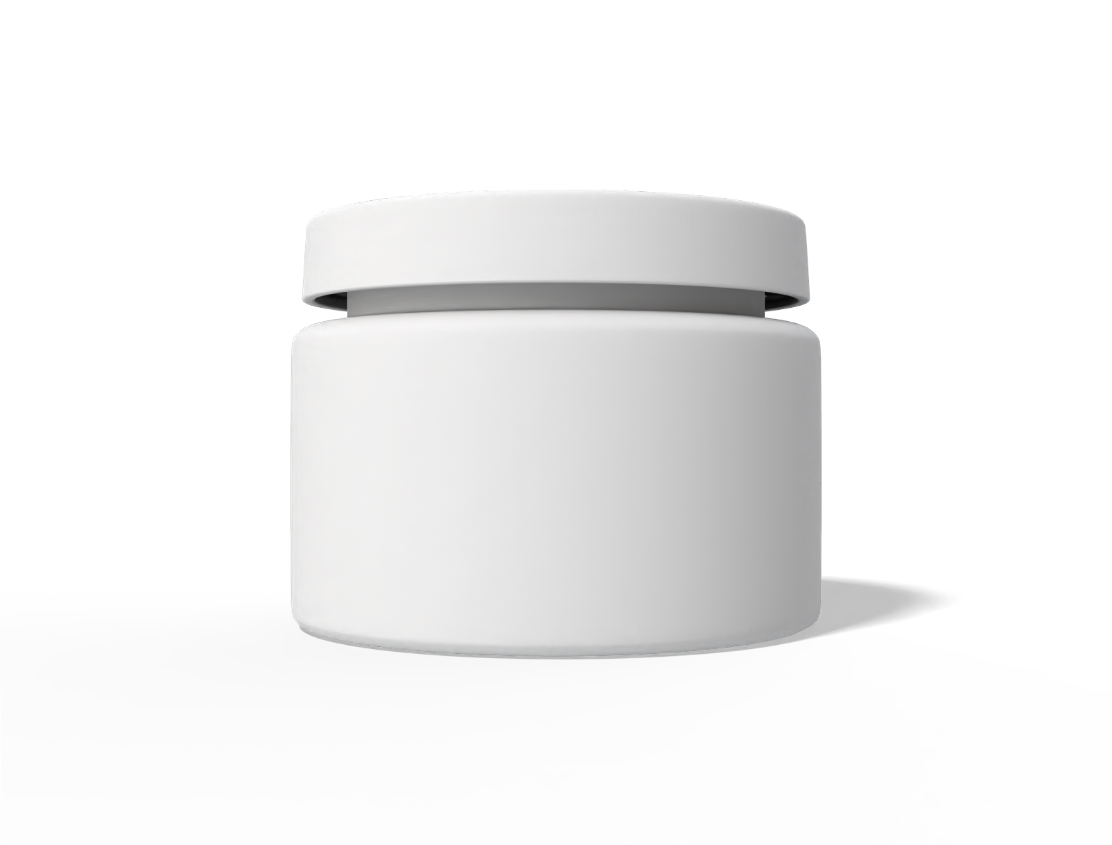 Cosmetic pot bottle — Clear glossy plastic