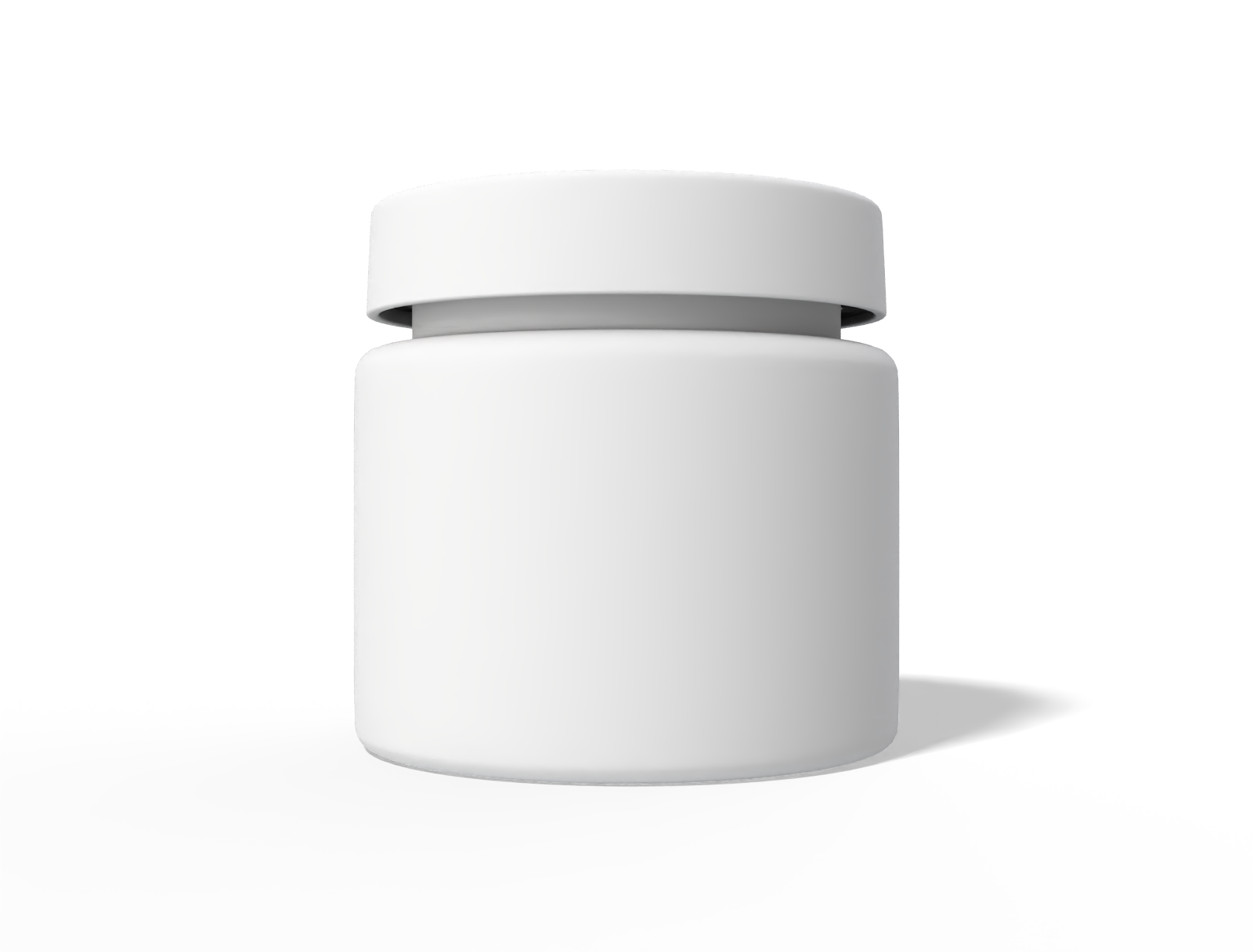 60 g cosmetic jar — Clear glossy plastic